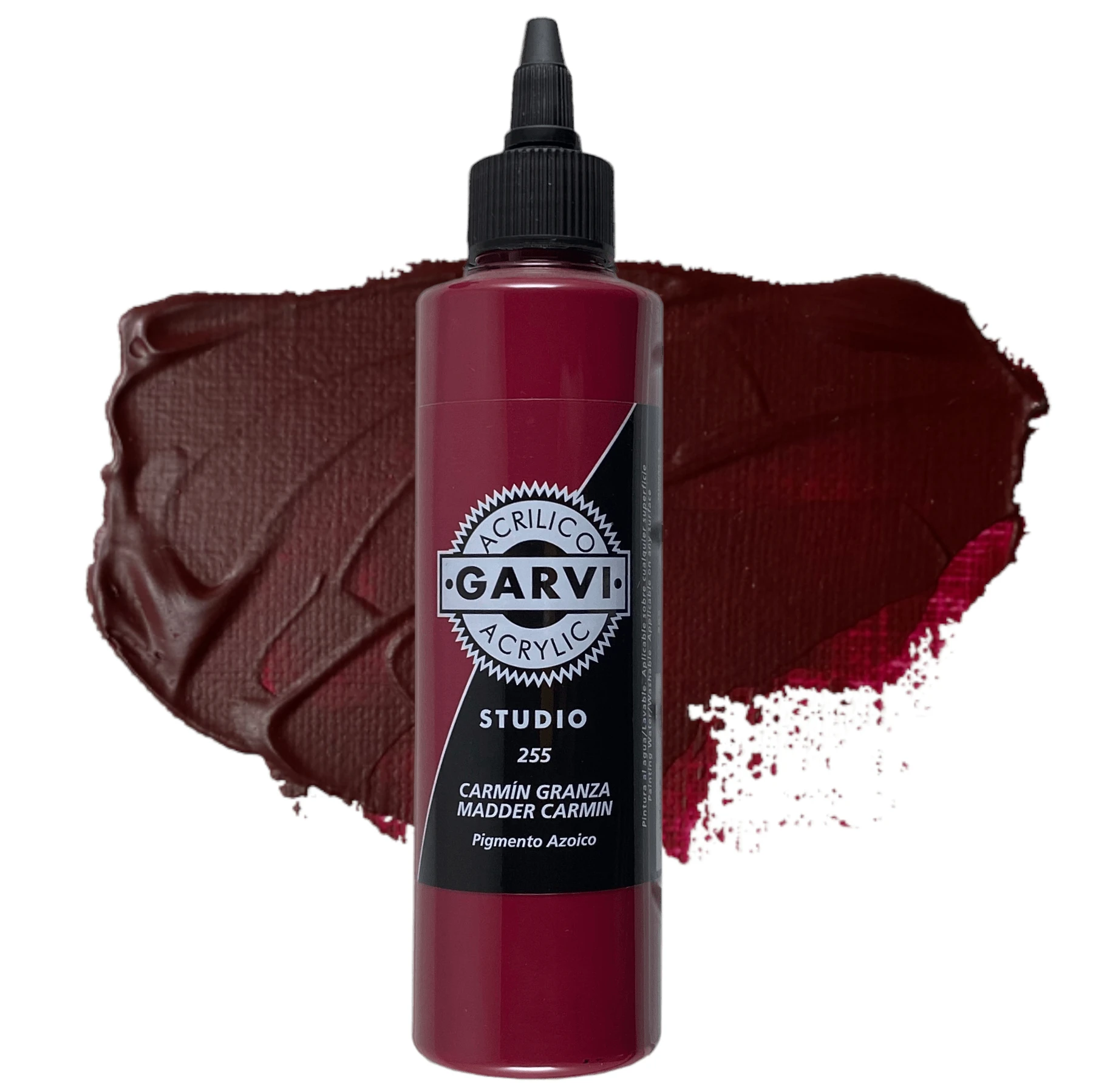 GARVI 200ml Creamy Acrylic Paint-Fine Art Crafts and DIY for Canvas Glass Paper Pigment Material Scarlet Red SCARLET