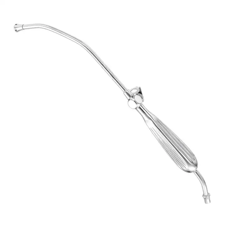 Disposable Transparent Medical Grade Yankauer Cannula Suction Collection Tube With Yankauer Handle