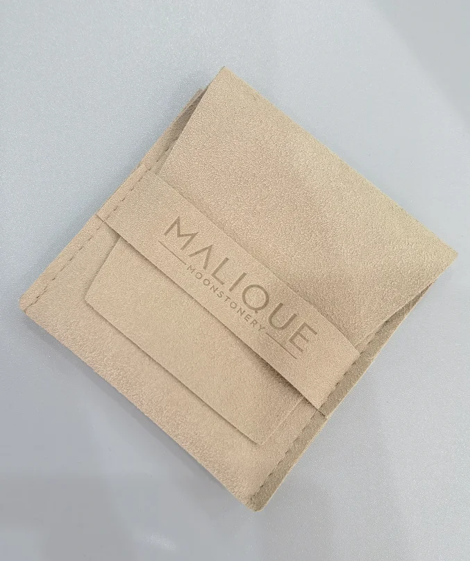 Custom Fiber Micro Velvet Jewelry packaging Pouch Jewelry bag