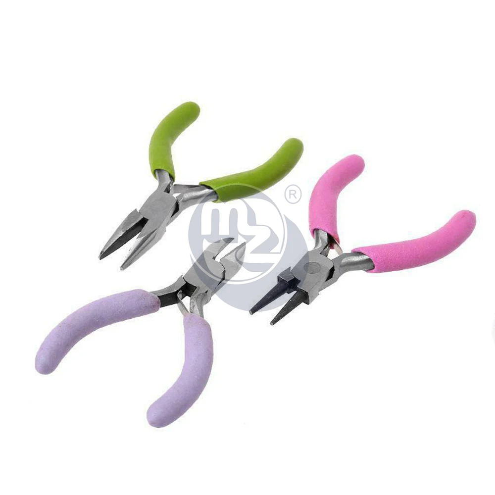 12 Cm Flat Needle Nose Pliers Custom Label Beading Wire Wrapping Stainless Steel Jewellery Design Repair Tool