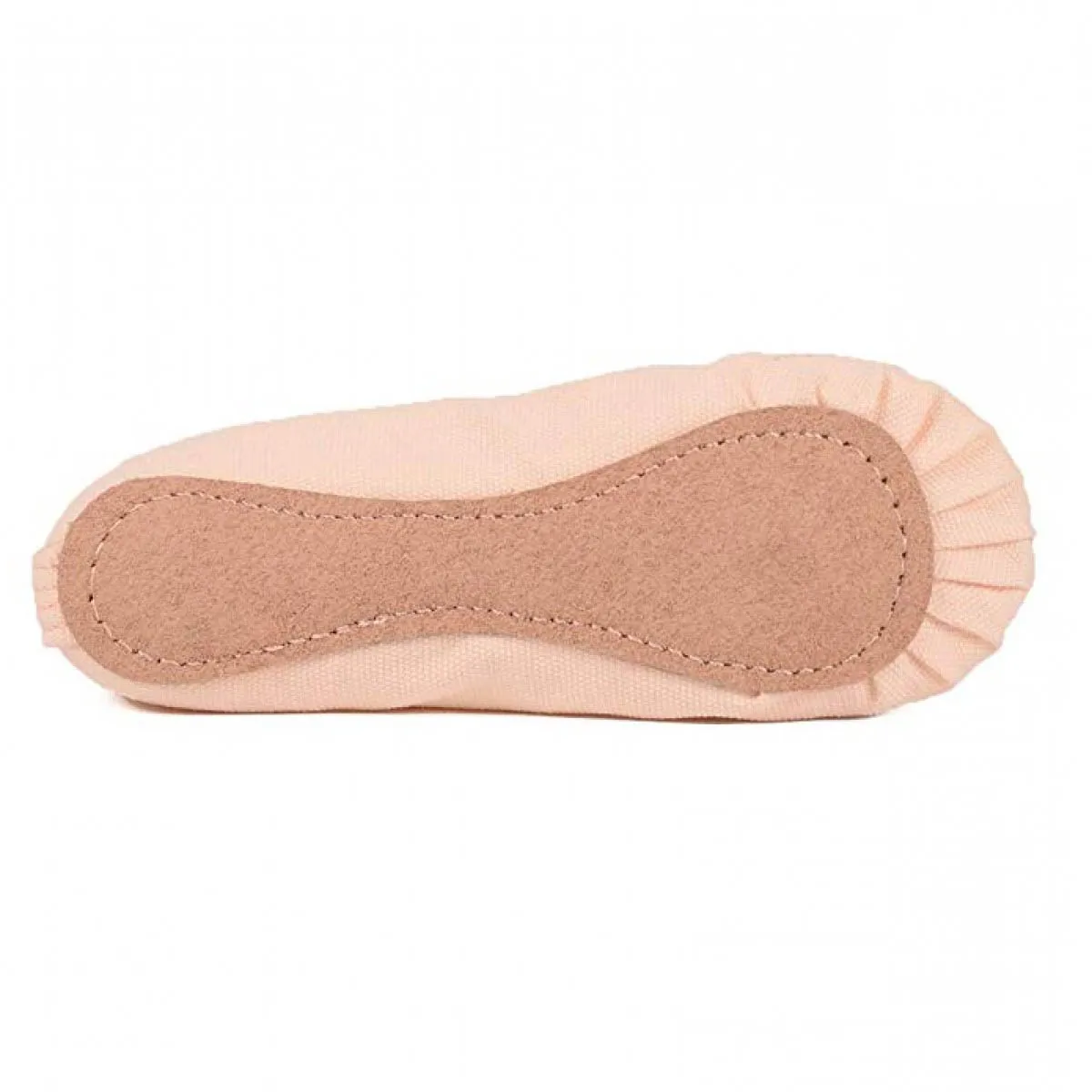 Pink Canvas Ballet Dance Shoes with Inner Cotton Lining with Double Elastic and Outer Full Suede Sole