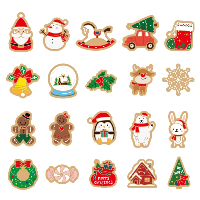 40Pcs/Set 8pcs/set Christmas Cookie Mold Cartoon Santa Snowman Fondant Baking Three-dimensional Cookie Mold Christmas Decorating