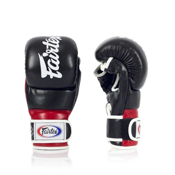 Super Sparring Grappling Gloves Custom Made Fairtex MMA Gloves Made Real Leather Muay Thai Shooter Boxing Gloves For Fighting