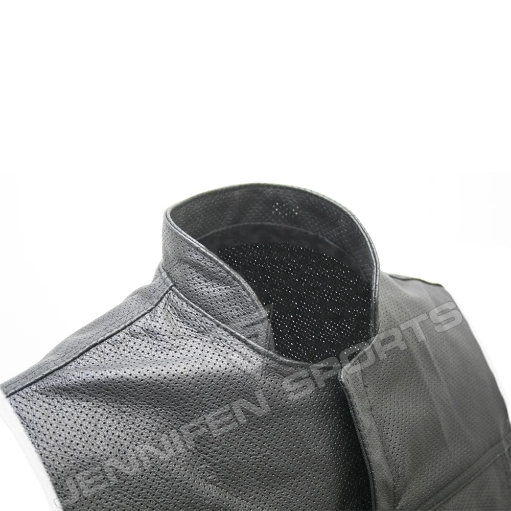 Men Vest Black Biker Motorcycle Hip Hop Waistcoat Male Faux Leather Punk Solid Black Spring Sleeveless Leather Vest