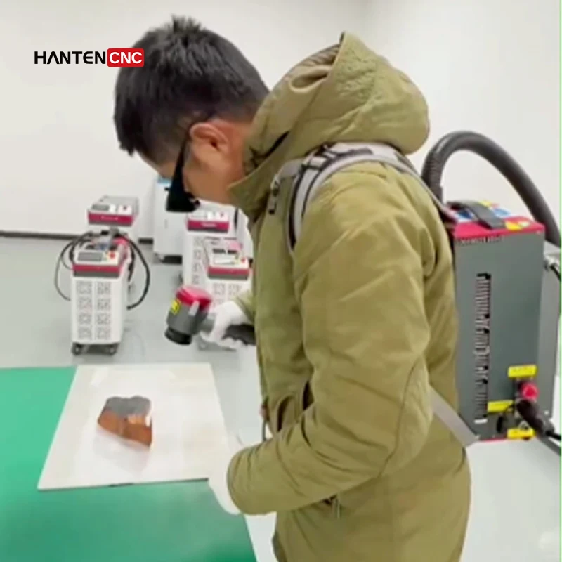 Air Cooled Backpack Laser Cleaning Machine Price 50W 100W 200W Pulse Laser Rust Removal Machine