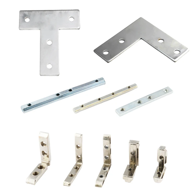 HIgh quality T Slot Metal L Shape Angle Corner Connector For Aluminum Profile Supporting Fixed