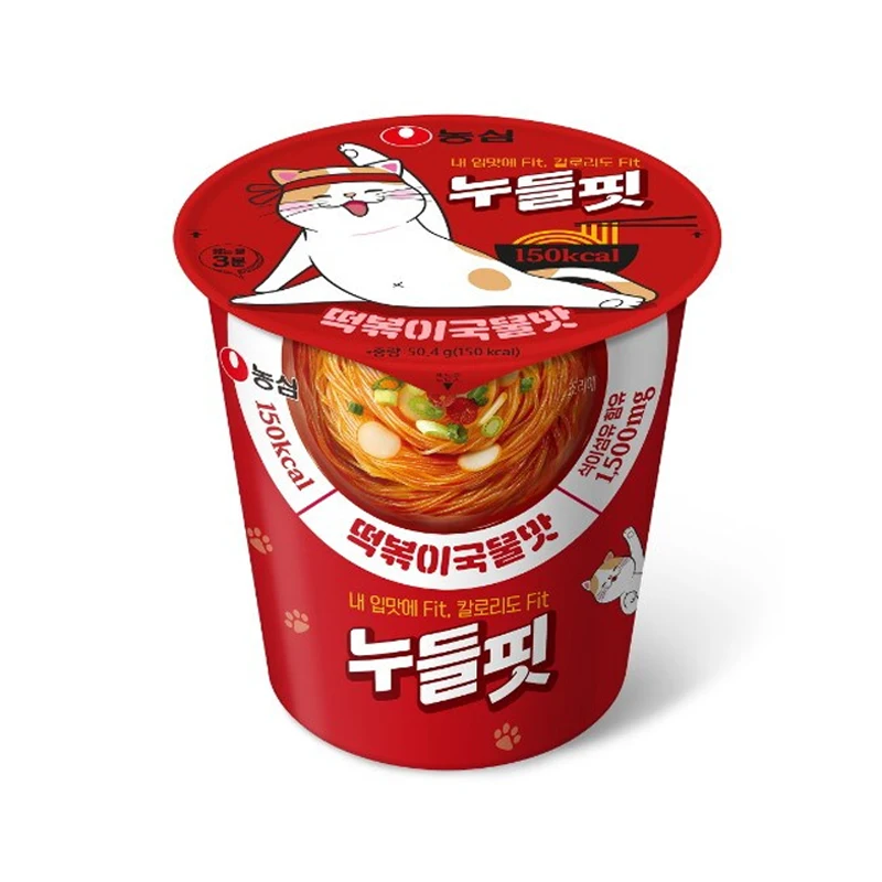NONGSHIM Noodle Fit Fish Cake Soup Flavor Noodle Tteokbokki Soup Flavor
