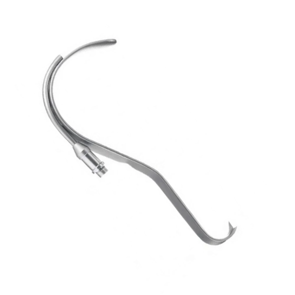 High Grade Tebbetts Breast Retractor Fiber Optic Light Guide And Suction Tube Retractor Stainless Steel Endoscopic Retractor