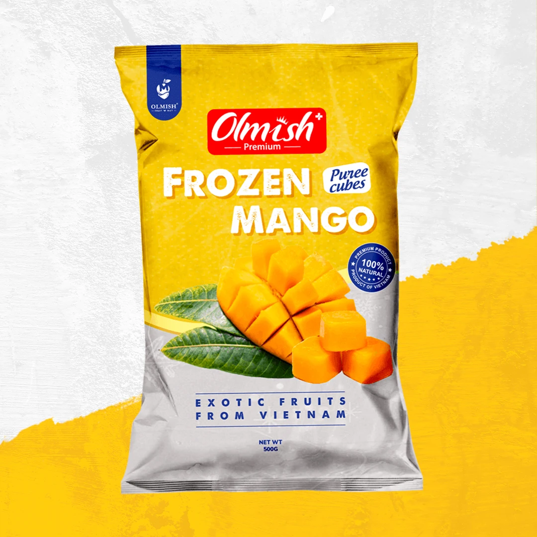 Halves of frozen mango OLMISH fruit from the manufacturer wholesale from 3000 kg from Vietnam, premium quality