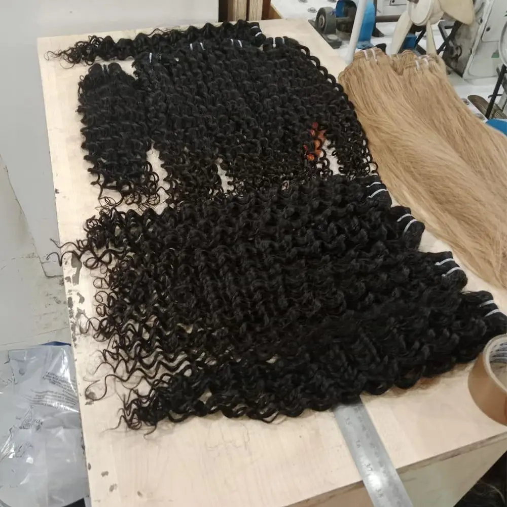 Grade 12A Remy Indian Virgin Hair Extensions Smooth No Tangle Silky Straight Wholesale Deep Loose Wave Style Human Hair