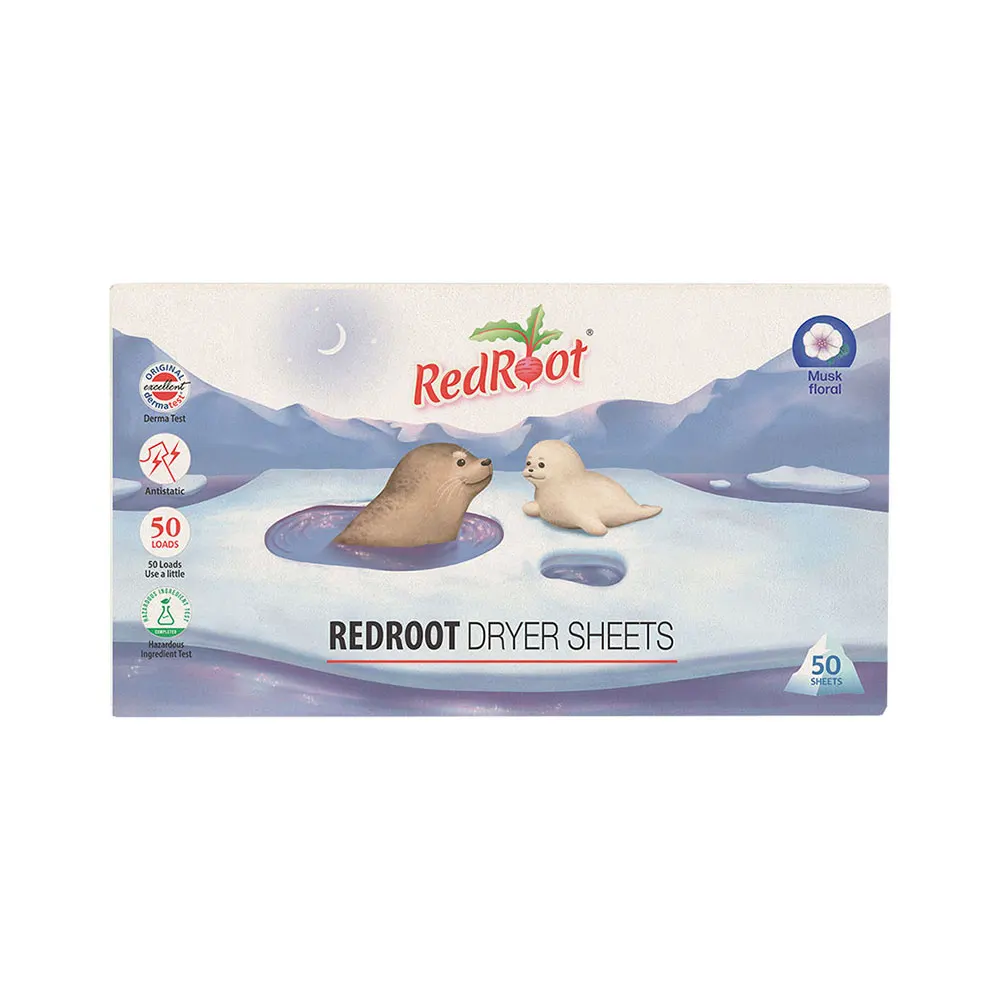 Baby Supplies&Products RedRoot Dryer Sheets_Musk Floral Safe Ingredients Baby Skin Health Care Remove odor