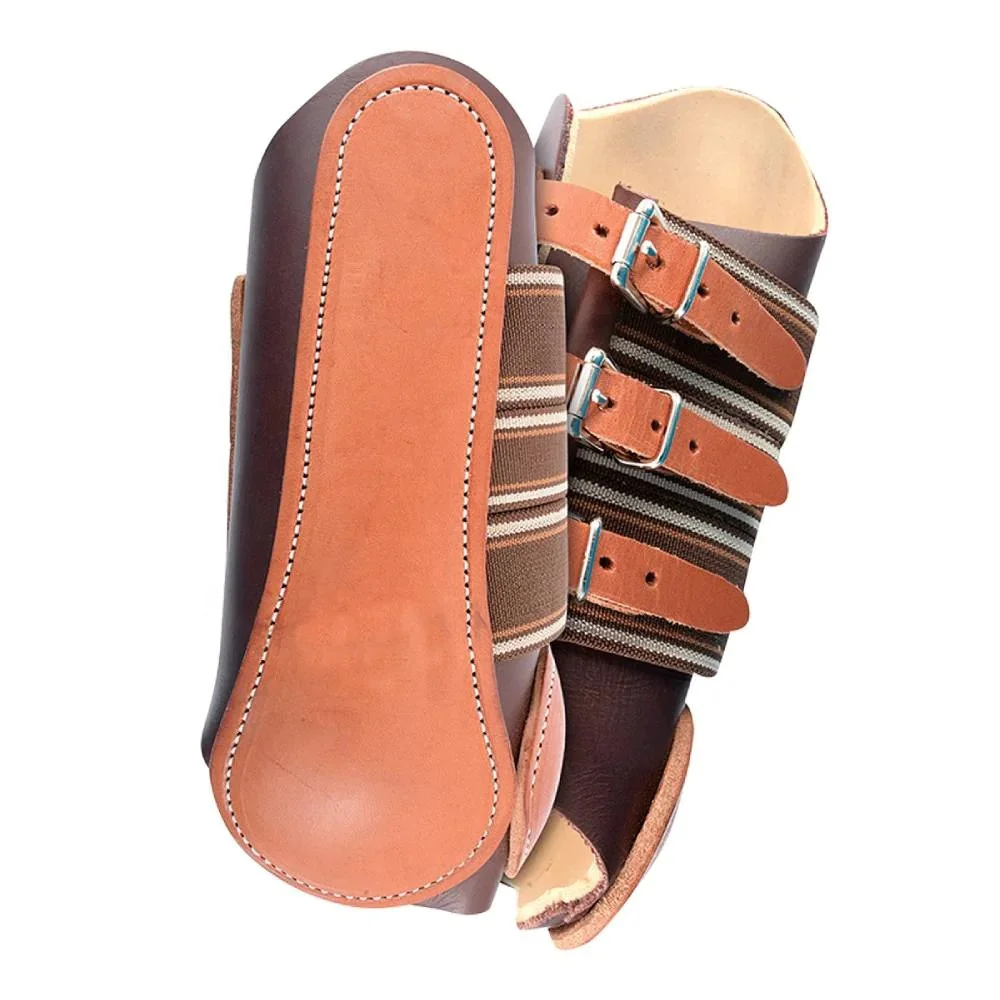 Equestrian horse leather boot horse riding equestrian protection leather boot competition horse show leather boot