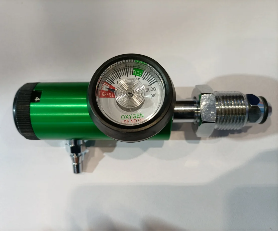 Click Style Oxygen Cylinder Regulator Oxygen Therapy Regulator
