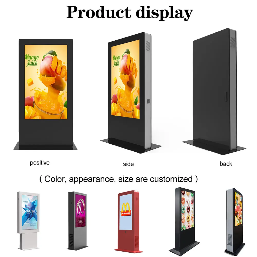 Outdoor Floor Standing Lcd xxvideo Outdoor Video Advertising Screen for pharmacy