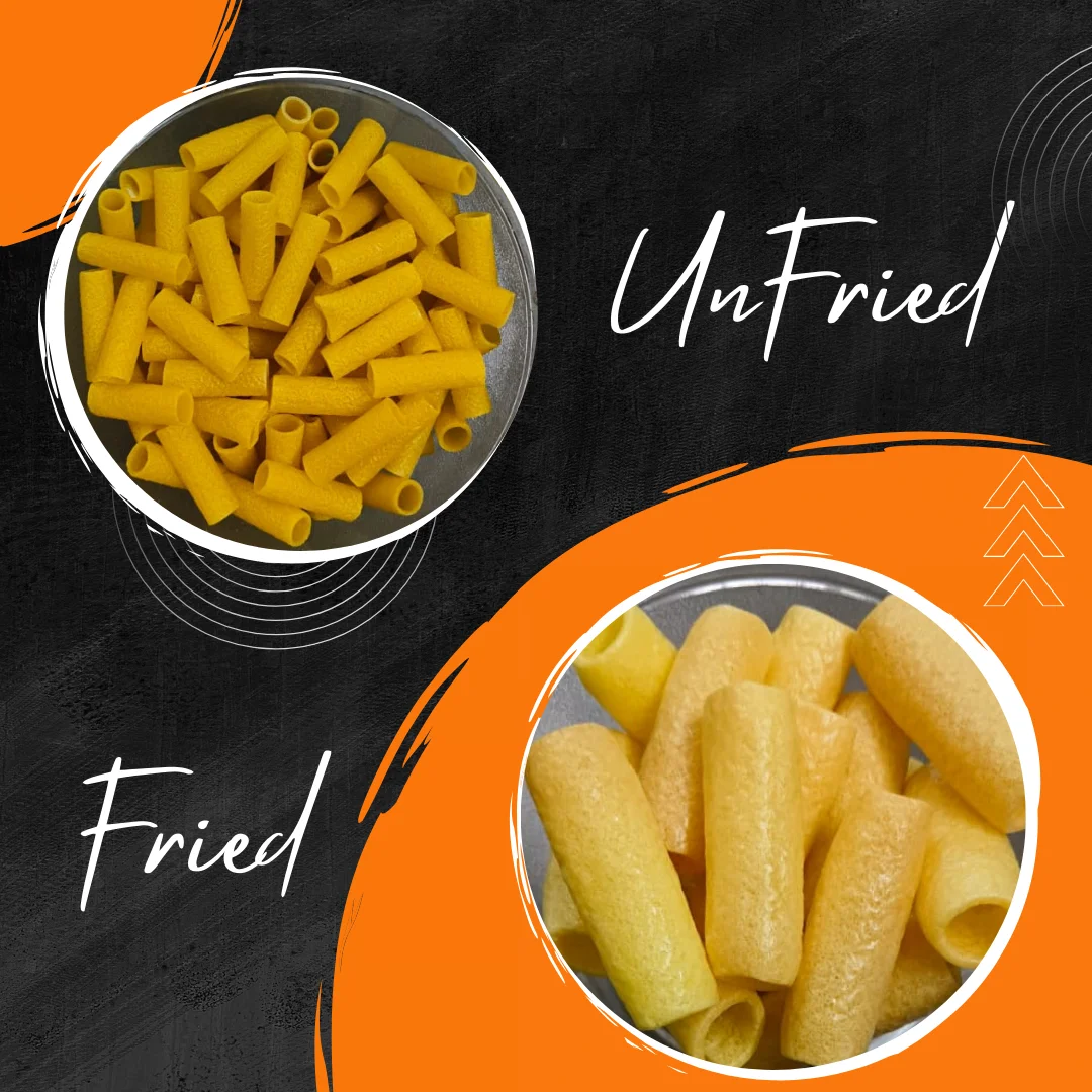 White Unfried Fryums Grain Snacks Delicious and Healthy Snack Food