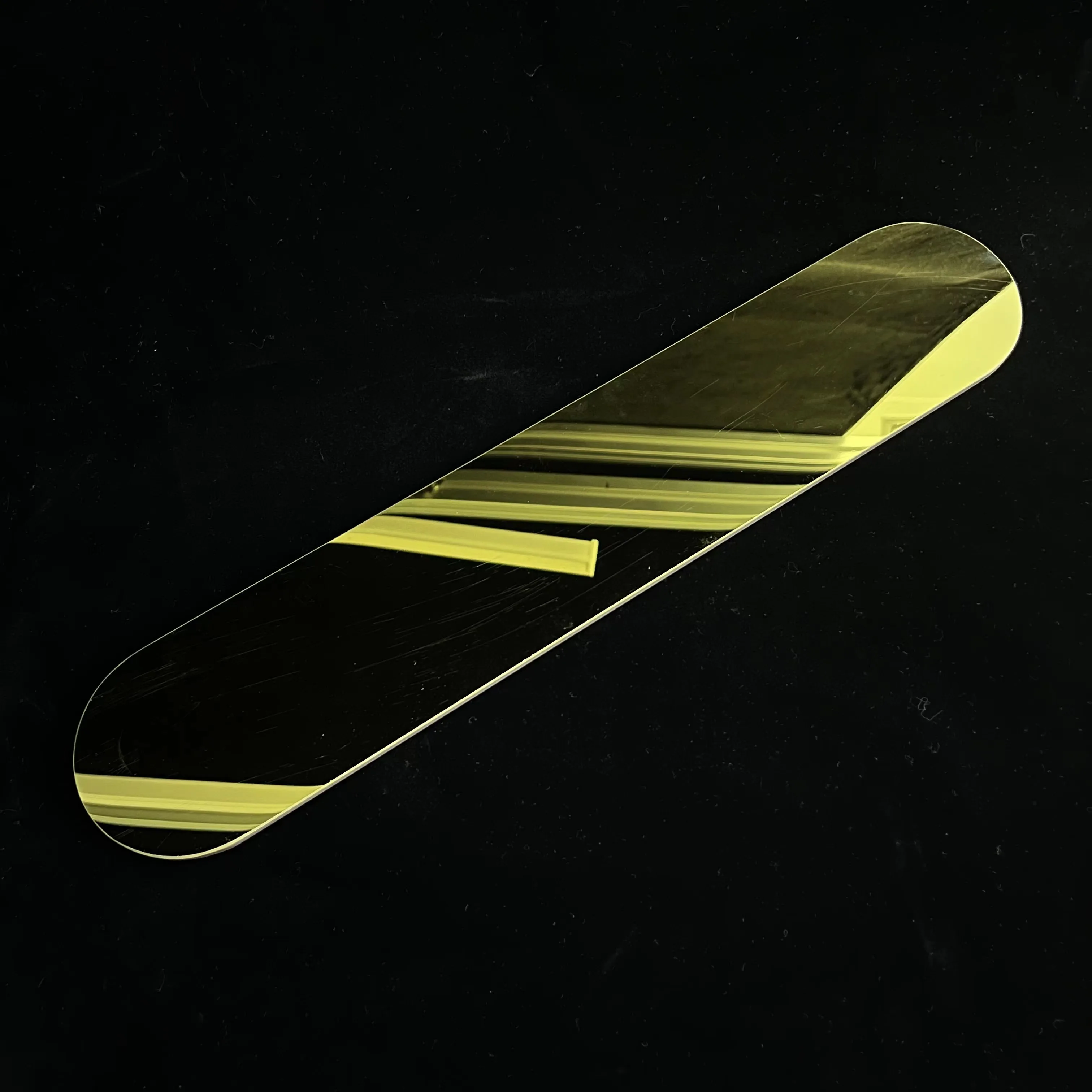 Heat Resistant High Pruity Customized Quartz Glass Slab Gold plated quartz plate