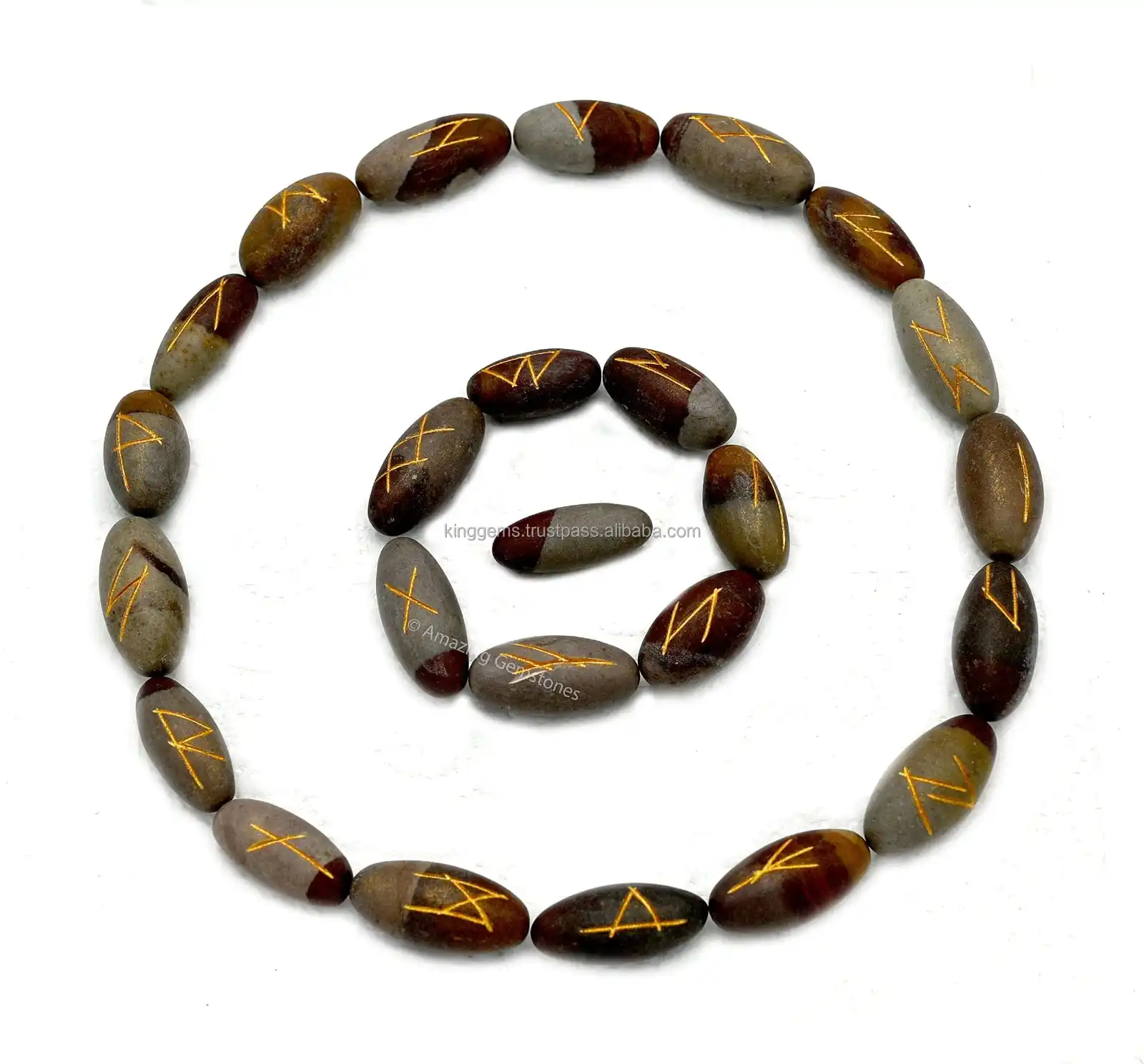 BEST QUALITY  NATURAL NARMADA SHIVA LINGAM RUNE SETS HEALING CRYSTALS 25 PIECES ENGRAVED SHIVA RUNE SET STONES AGATE RUNE SET