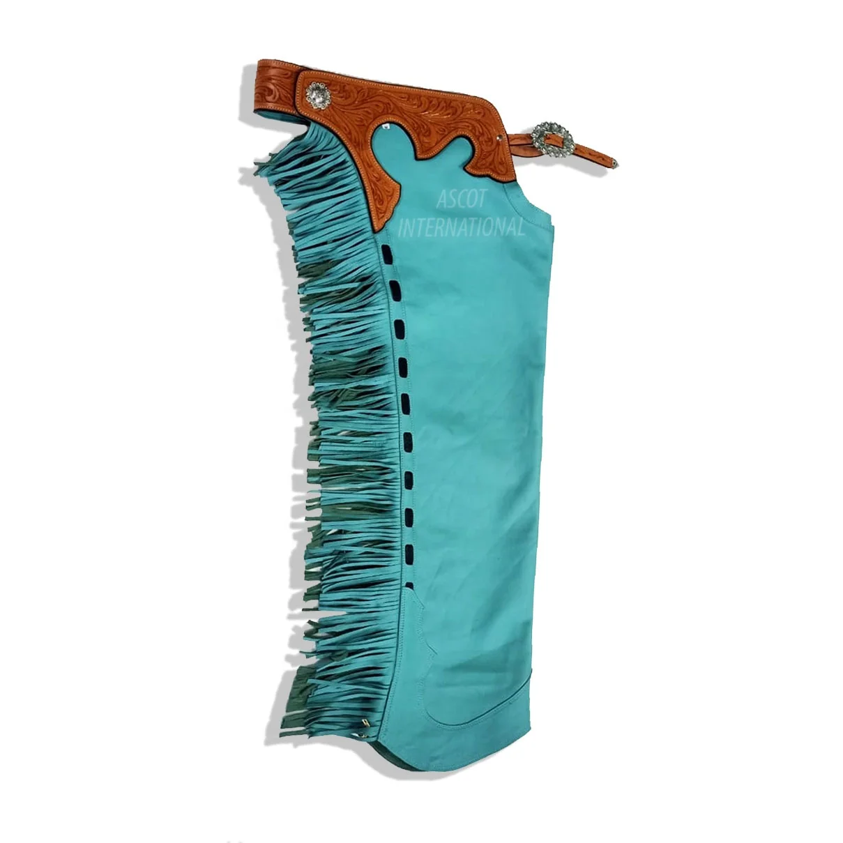 Horse riding full chaps long suede Leather custom color western cowboy style leather tooling equestrian equipment accessories