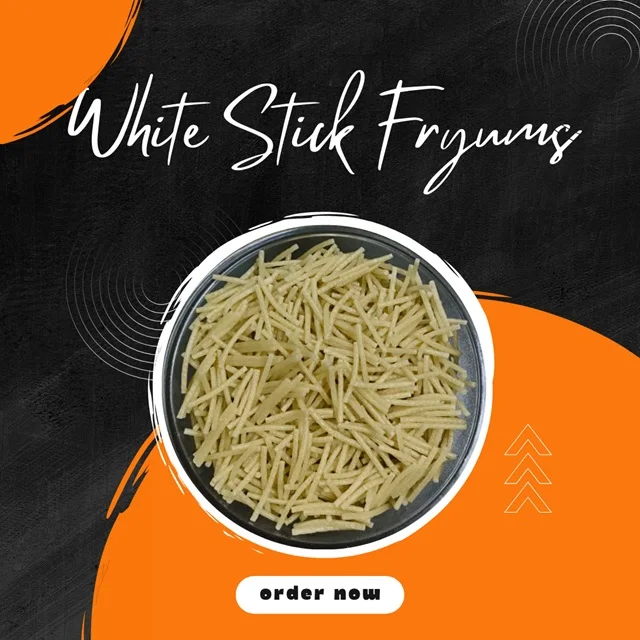White Stick Unfried Fryums Grain Snacks Delicious and Healthy Snack Food