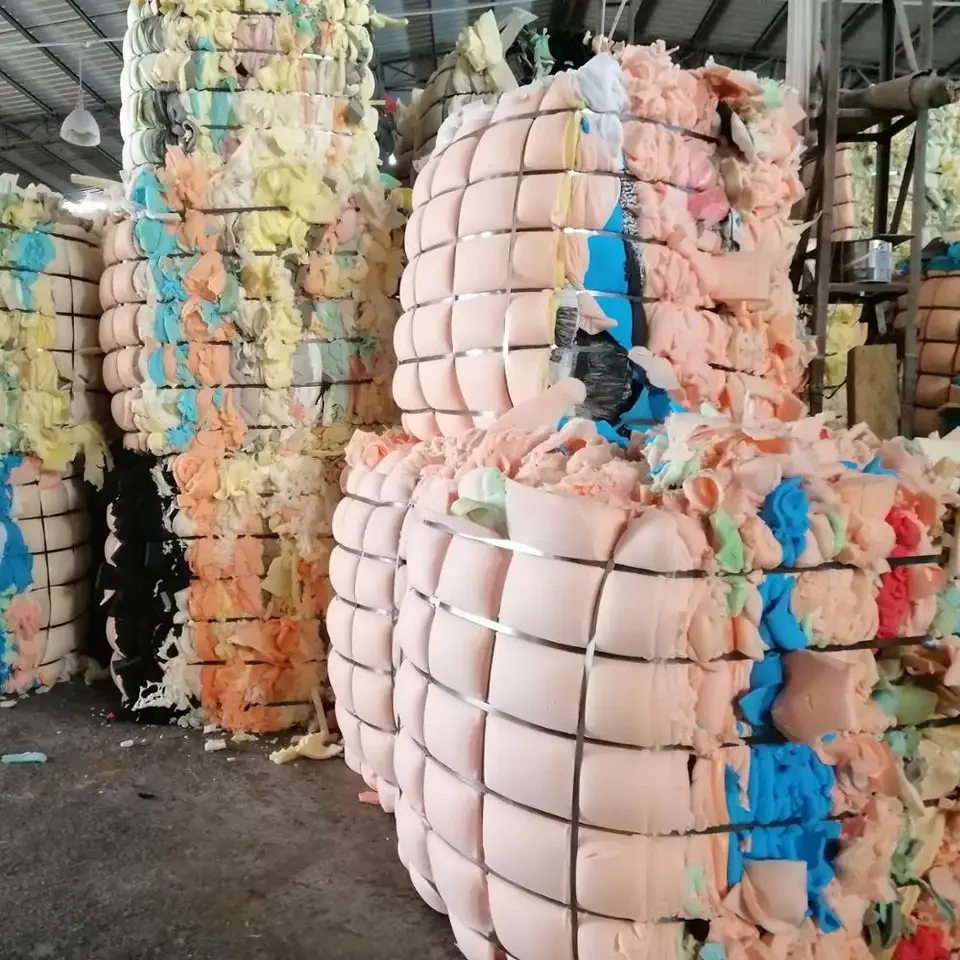PU Foam Scrap Polyurethane Foam Waste Scrap Sponge Memory Foam Waste