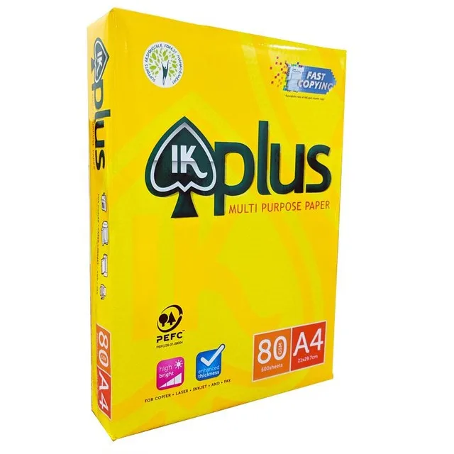 ik plus  A4 Copier Paper( 80gsm, 75gsm, 70gsm)