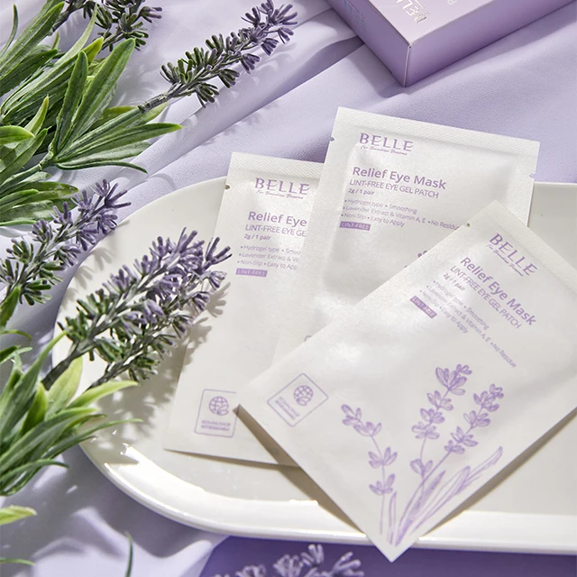 Belle Relief eye mask Made in Korea High Quality lint free Eye gel patch 5pairs cosmetics Eyelash extensions