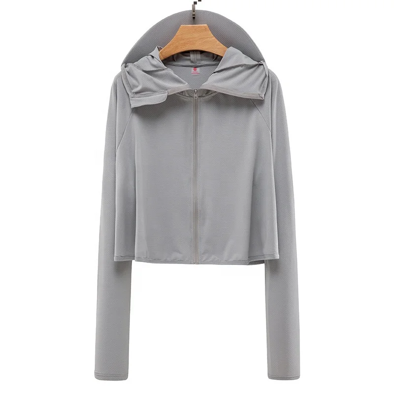 2023 Summer UPF50+ Sun Protection Clothing Outdoor Anti UV Skin Jacket Coat Rash Guard Women