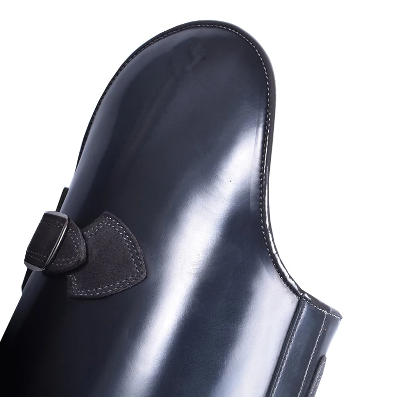 Horse Racing Boots, Black Genuine Leather Custom Made with Laces Riding Boots, 2020 Hand made Boot for men