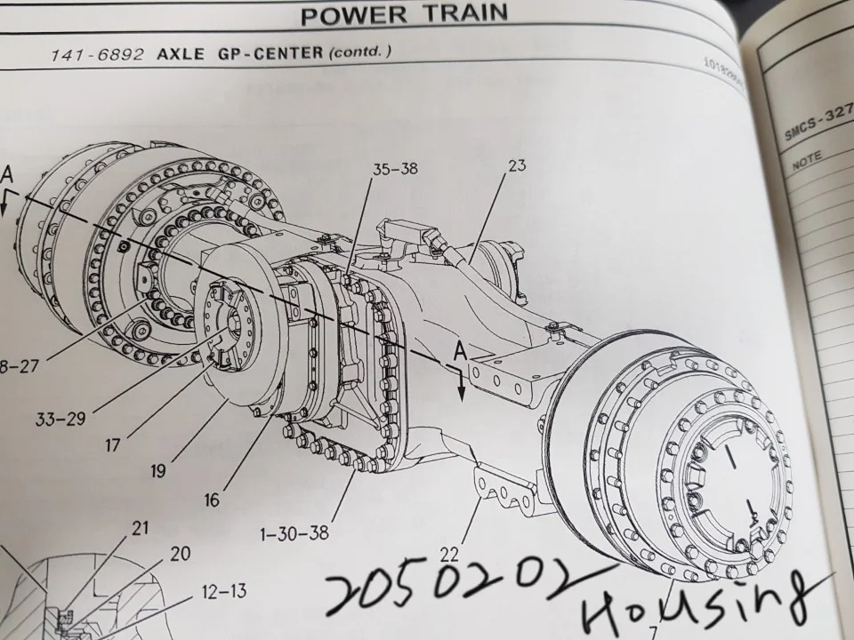 2050202. Корпус AS-Axis cat, cat части б/у. 740.740b. 735.735B. Самосвал, шарнирный грузовик, центральный