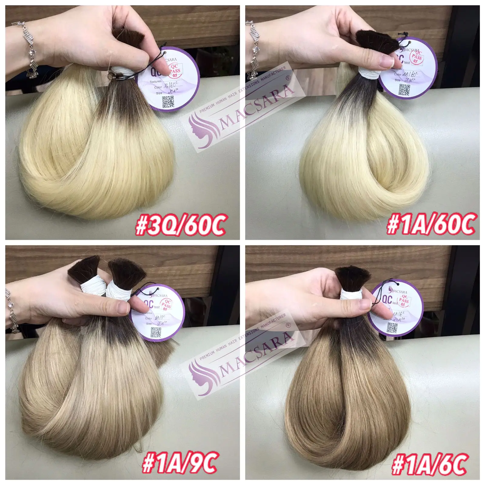 high quality  human hair bundles straight Vietnamese  ombre hair two tone braiding hair with factory price OEM ODM