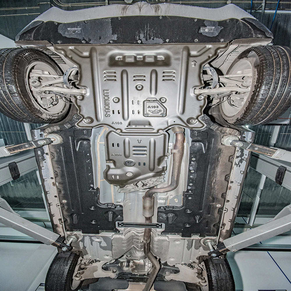 Aluminum alloy Alfa Romeo Stelvio under vehicle protection Skid Plate Engine Guard plate Transmission underbody ARMOUR