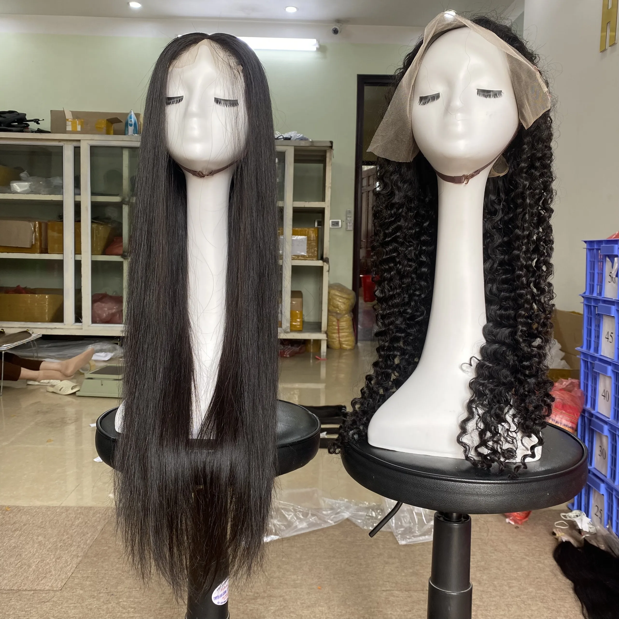 WIGS STRAIGHT CURLY WAVE HUMAN HAIR EXTENSIONS ONEHAIR VIET NAM VENDOR STYLIST SINGLE DONOR RAW