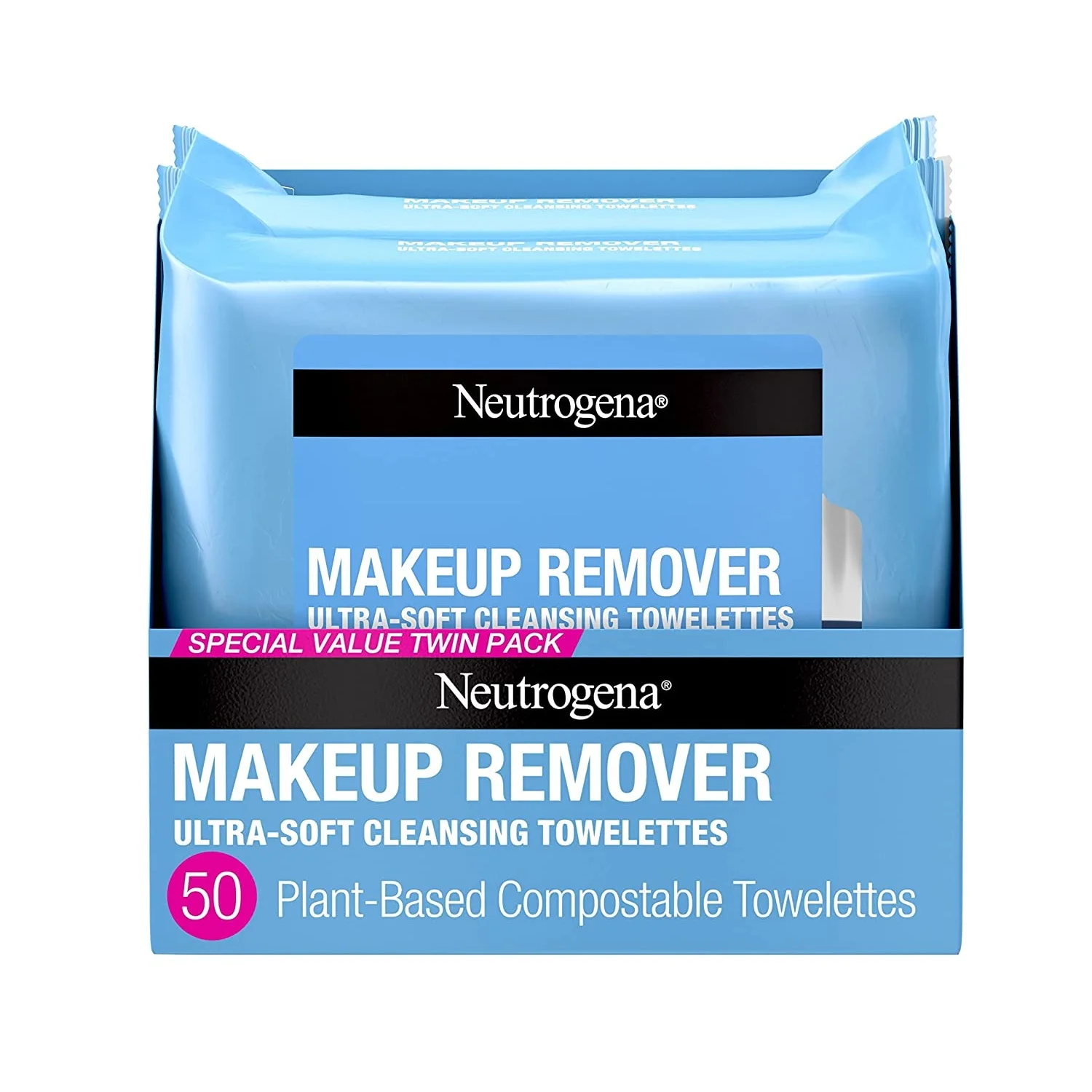 Neutrogena Deep Clean Make-Up Remover Facial Wipes, 25 Wipes
