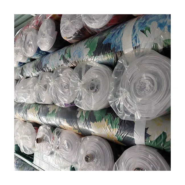 Jenny stock lot. Korea Semi ITY Print stock fabric textile many design 95% polyester 5% spandex best quality for various dress