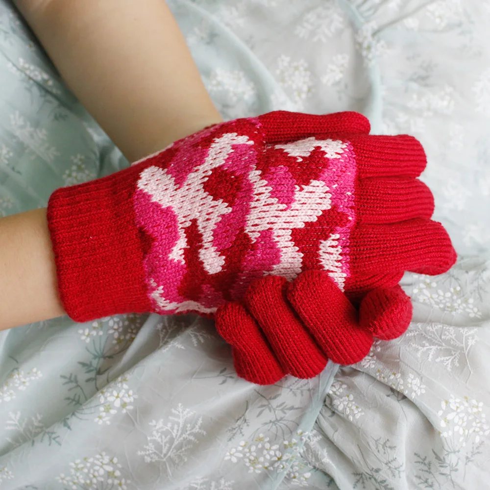 Jacquard Knitted Gloves