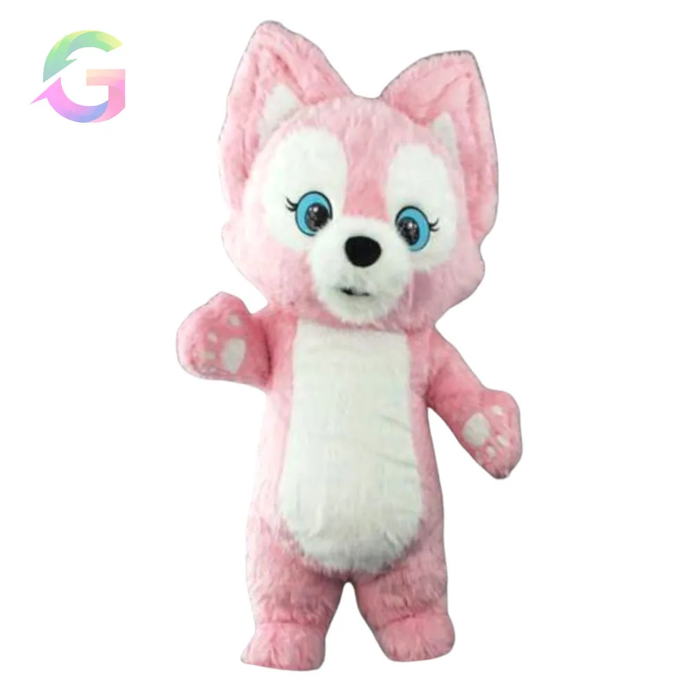 Красивый красочный надувной медведь Ганеш талисман с принтом мягкий мех