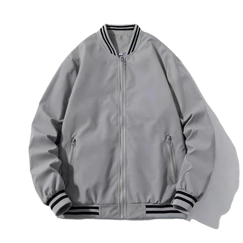 Plush fleece baseball jacket knitted cardigan custom mens varasity jackets with collar sport wear varasity jackets