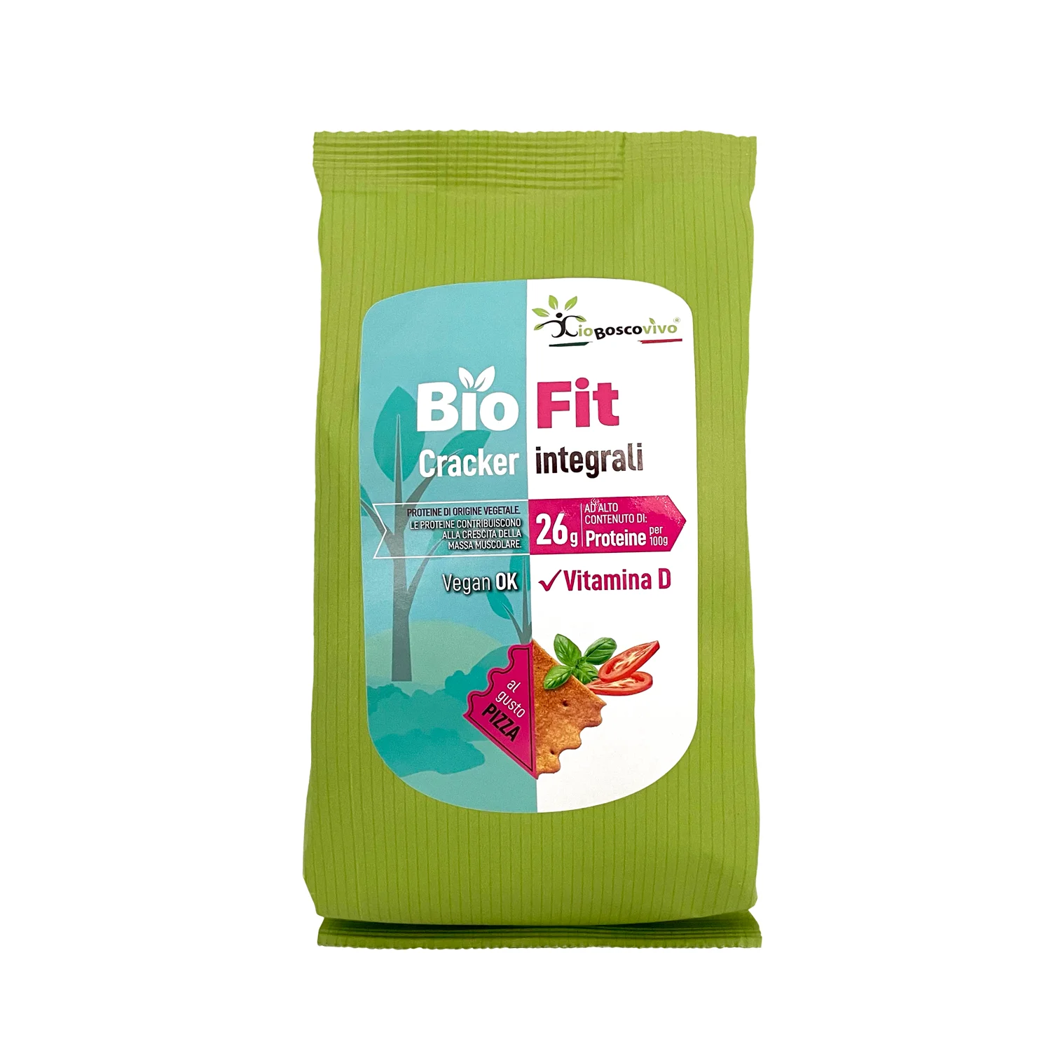 PROTEIN Top quality italian Bio HEALTHY vitamin D rich SHIITAKE whole wheat cracker pizza sachet 150x8g For Export