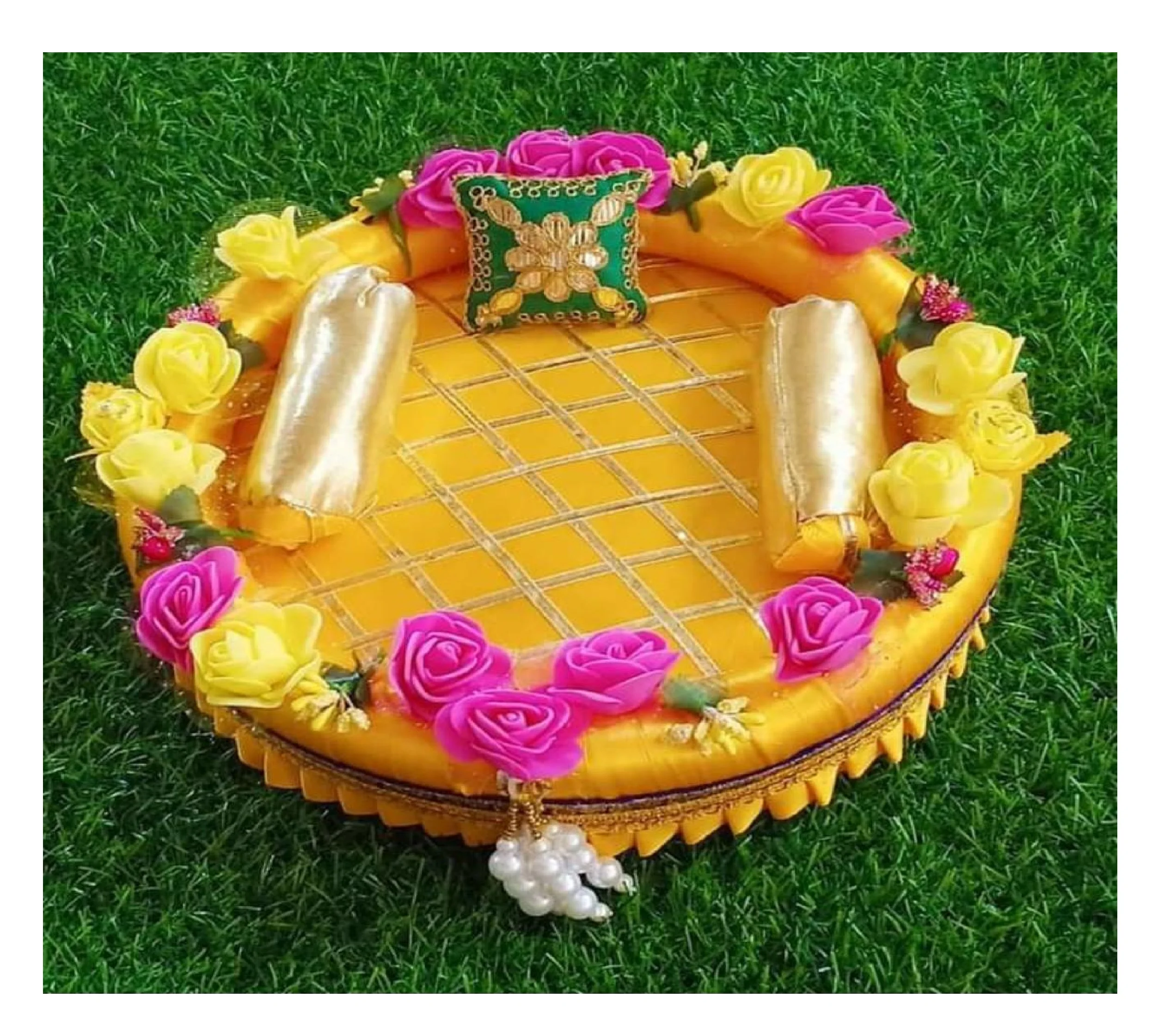 Wholesale Price Handmade Ganesh Ji kanha Ji Singhasan Artificial Home Office Party Wedding Festival Housewarming Decoration