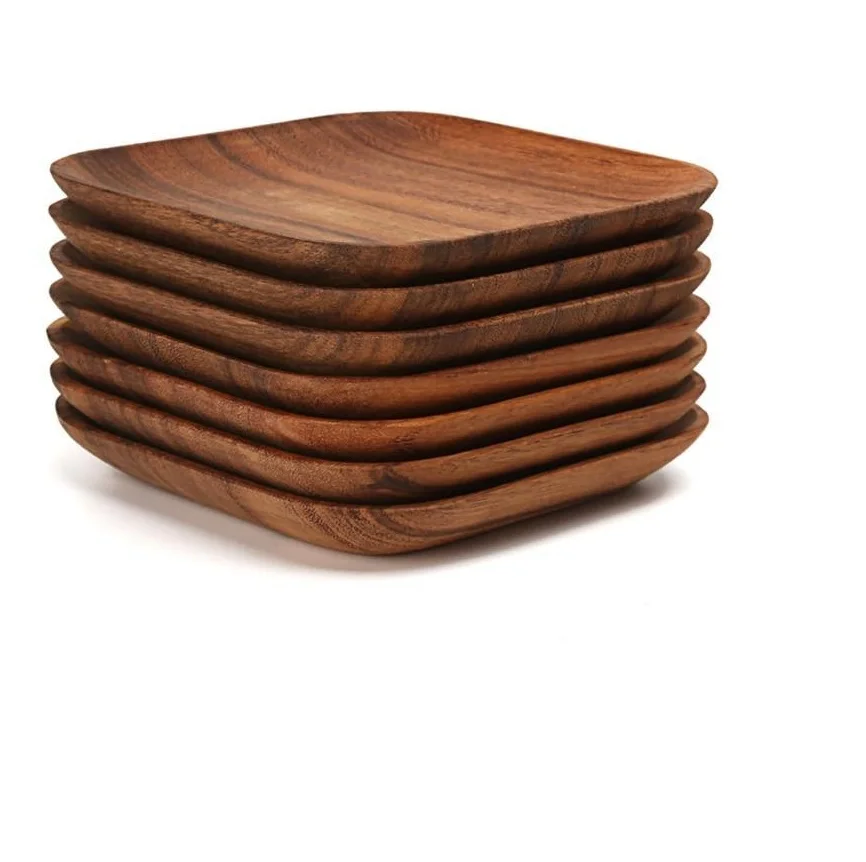 Set of 8 Wooden Tray With Beads For Wedding Decoration Home Decor and Hotel & Bar Serving Tray Made In India