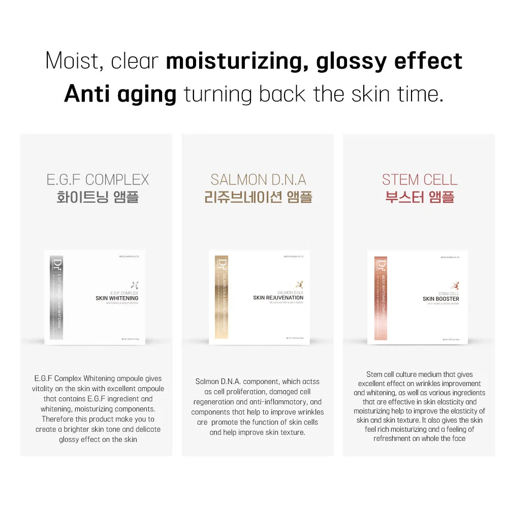 PDRN collagen serum for face egf Skin Care Serum DNA Rejuvenation glow meso Dark Spot Serum anti aging vitamin ampoule korean