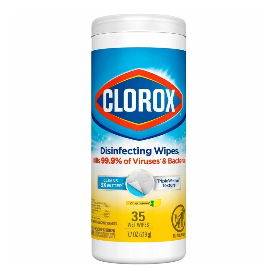 Clorox Disinfecting Wipes Crisp Lemon Scent 85ct - Pack of 2