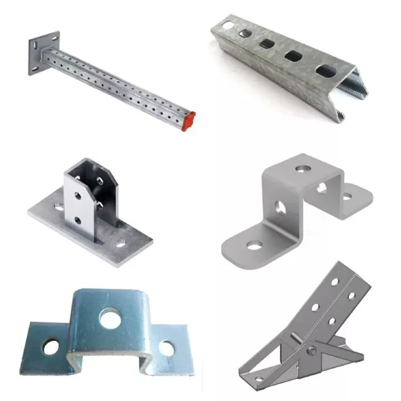 OEM ODM factory c channel steel prices Q235 Strut channel 41*21 41*41standard slotted unistrut steel channel