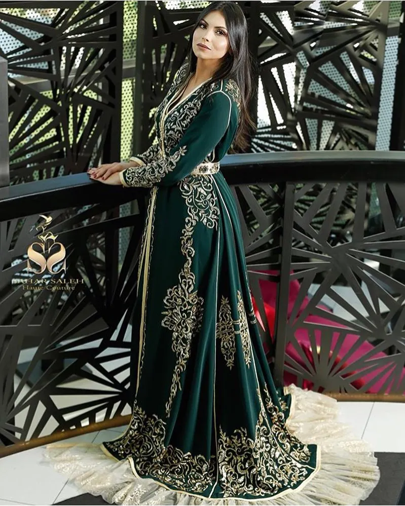 wedding moroccan caftan for bridal bride for dubai arab woman