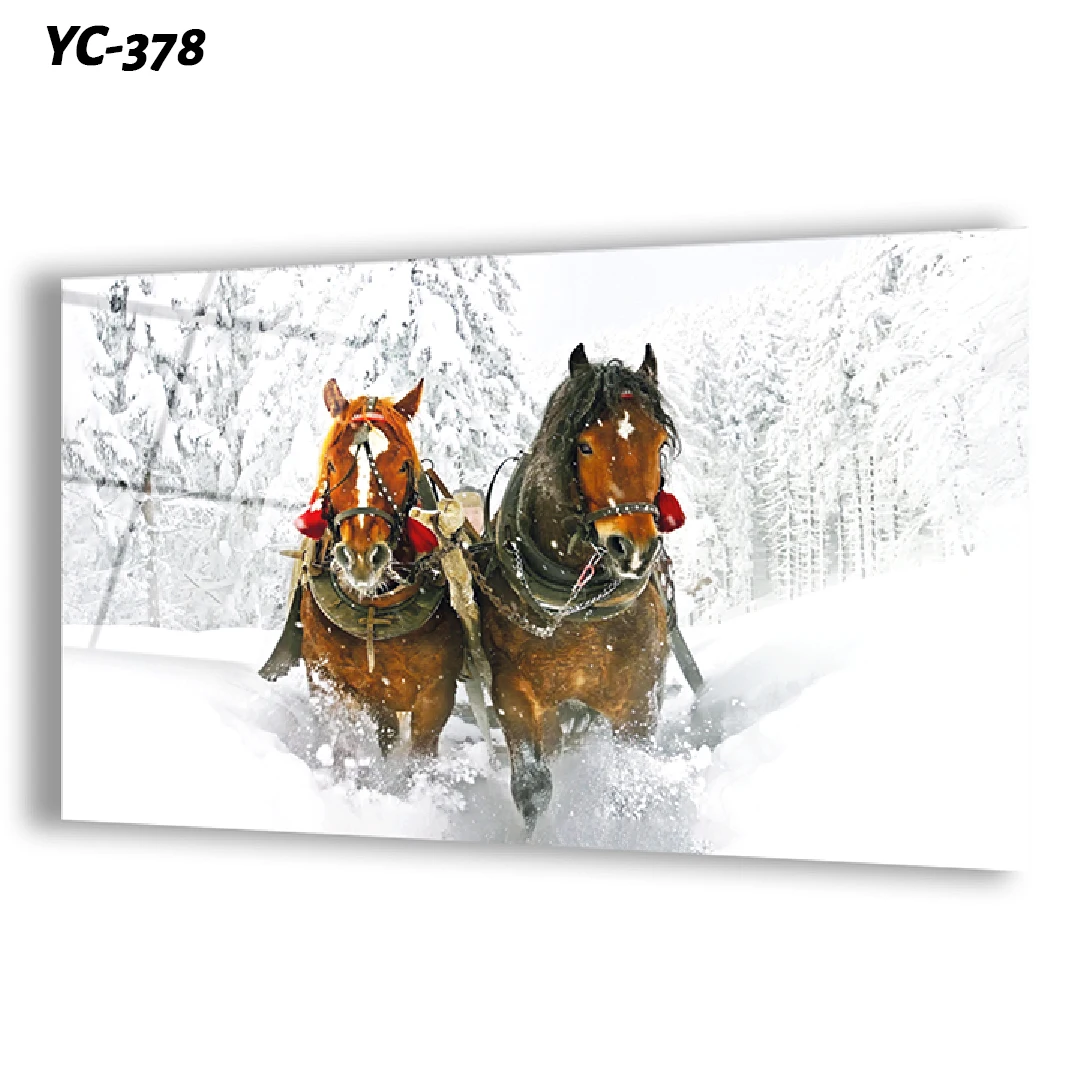 Animal Design Digital UV Print On Tempered Glass Custom Design Customizable Size Options Painting And Wall Art On Demand Visual