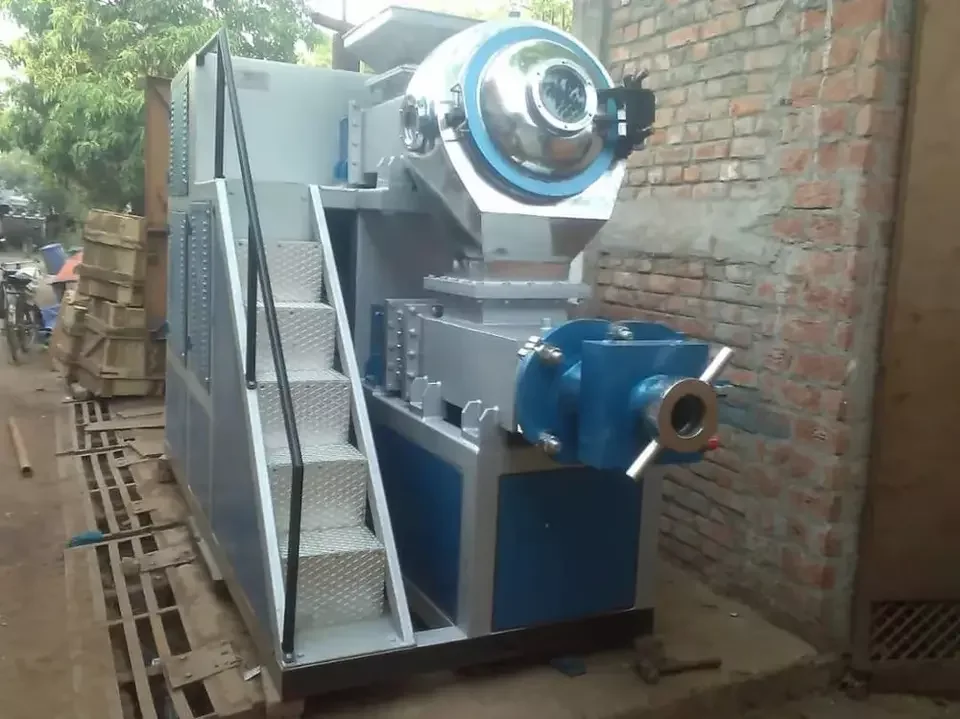 Mild Steel Made Twin Worm Vacuum Duplex Soap Plodder For Sale For Bulk Supply from indian manufacture