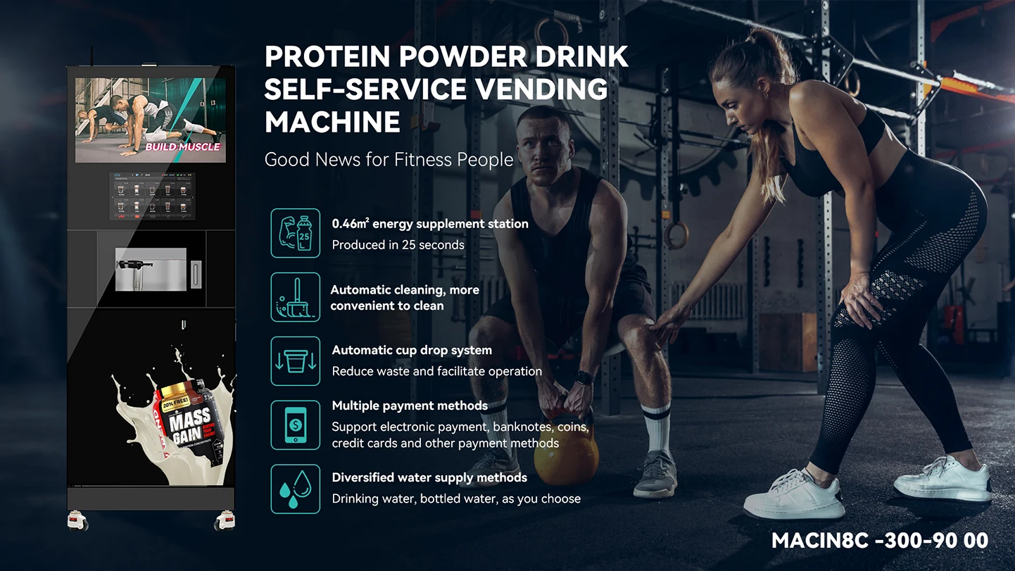 New Vending Machine with 16 Selection In-Cup Coffee Beans and Instant Powders Equipped with Pump and Gear Core Components
