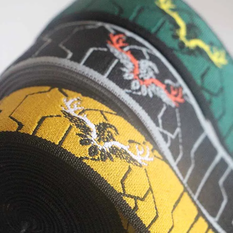 High Grade Preferable Pricing Elastic Band Custom Colorful Private Jacquard Elastic Web Band for Clothing