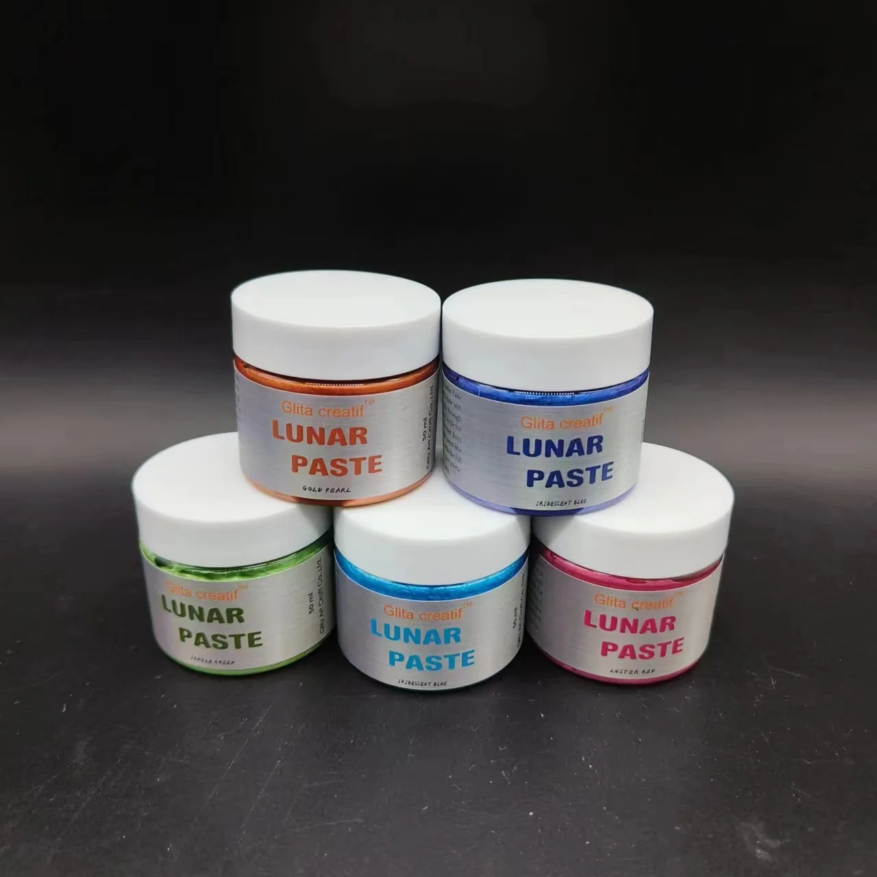 Metallic Acrylic Lunar Paste Student Metallic Colors Acrylics Painting Non-Toxic Art Craft Paints for Artists Kids