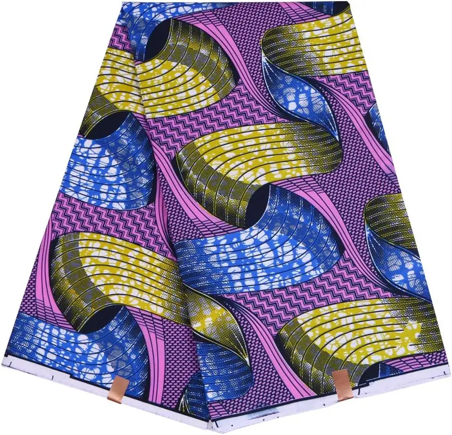 Cotton Ankara Fabric Africa Real Wax Print Design Ghana Wax African wax Print Loincloth Fabric High Quality textile fabric craft